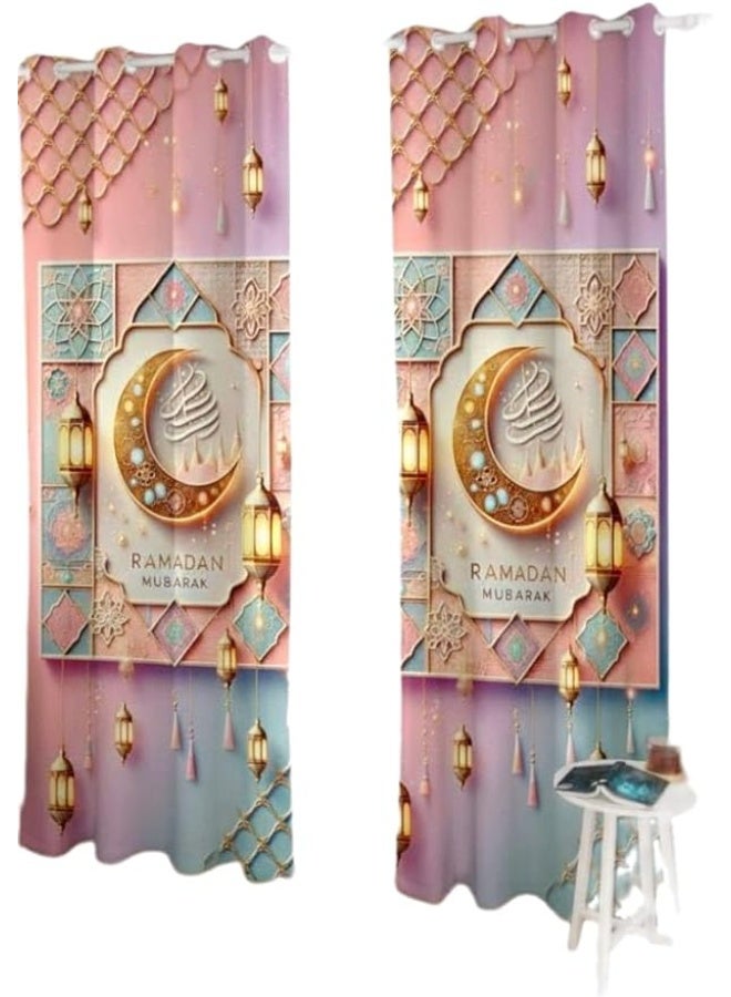 Luxury Curtain with 4D Printed Designs  Printed using high-quality German inks for vivid and lasting colors.  Made from heavy Hammer velvet fabric, offering a refined texture and premium feel.  Provides complete blackout for maximum privacy and light control.  Perfect size: 145 × 270 cm (Elc). - Image 1